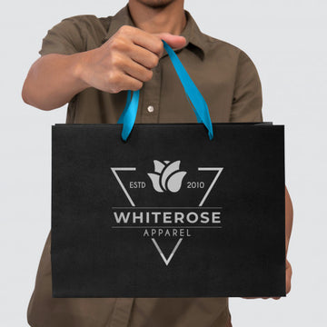 Large Ribbon Handle Paper Bag - 125058-2